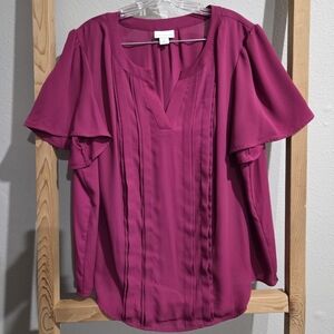 Liz Claiborne Fuchsia Blouse